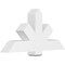 Ekena Millwork Kennewick Architectural Grade PVC Gable Bracket, 48"W x 24"H x 6"D x 6"F, 12/12 Pitch GBP048X24X0606KEN00 - alternate 1